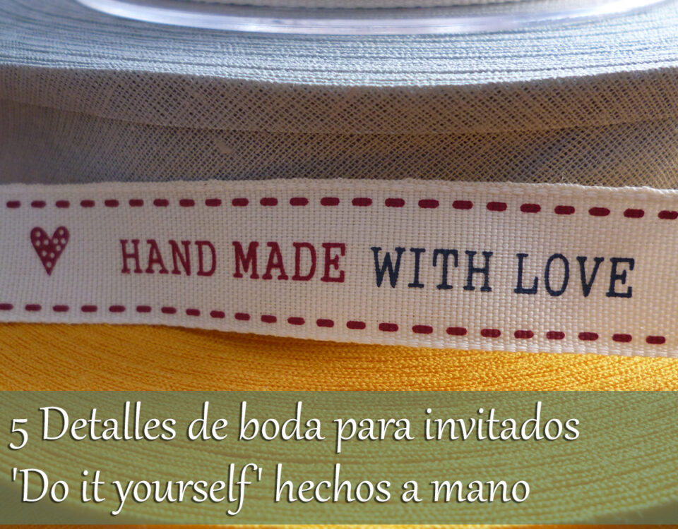 5 Detalles de boda 'Do it yourself' hechos a mano 2 Do It Yourself
