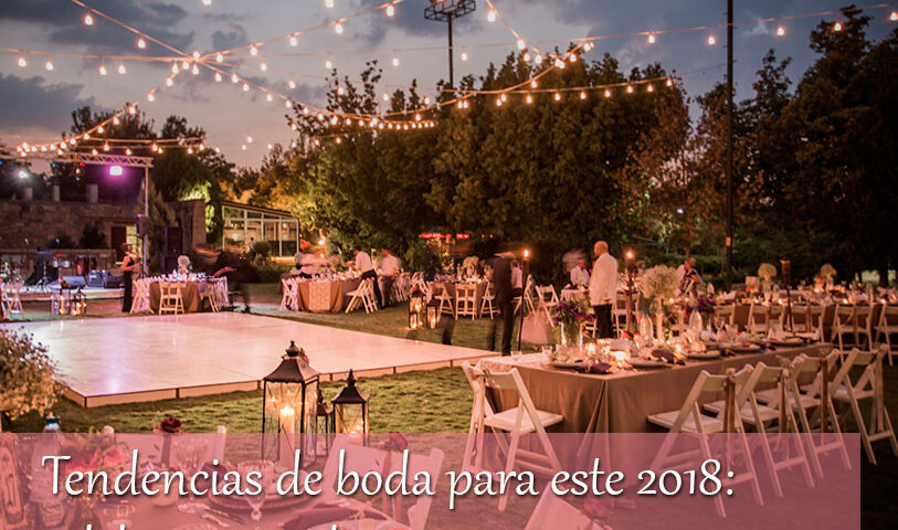 Tendencias de boda para este 2018: celebración y decoración 9 Sorprende a tus invitados en tu boda este 2018