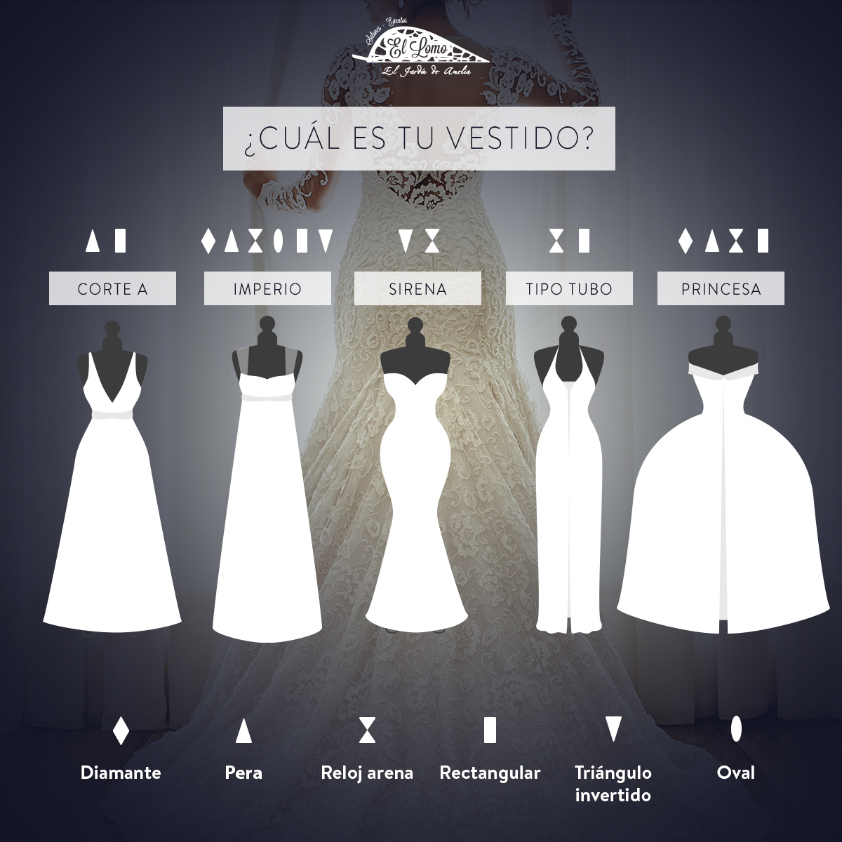 Tipos de vestido de novia