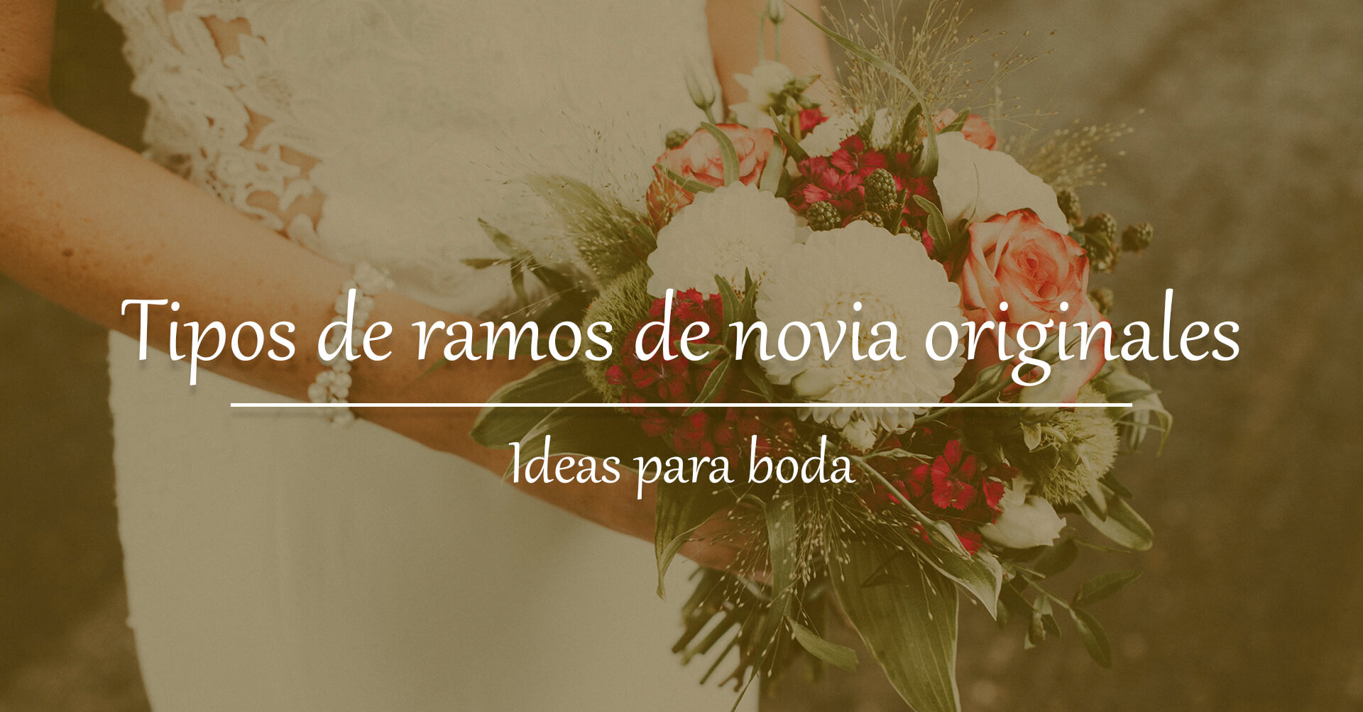 Tipos de ramos de novia originales Tipos de ramos de novia originales