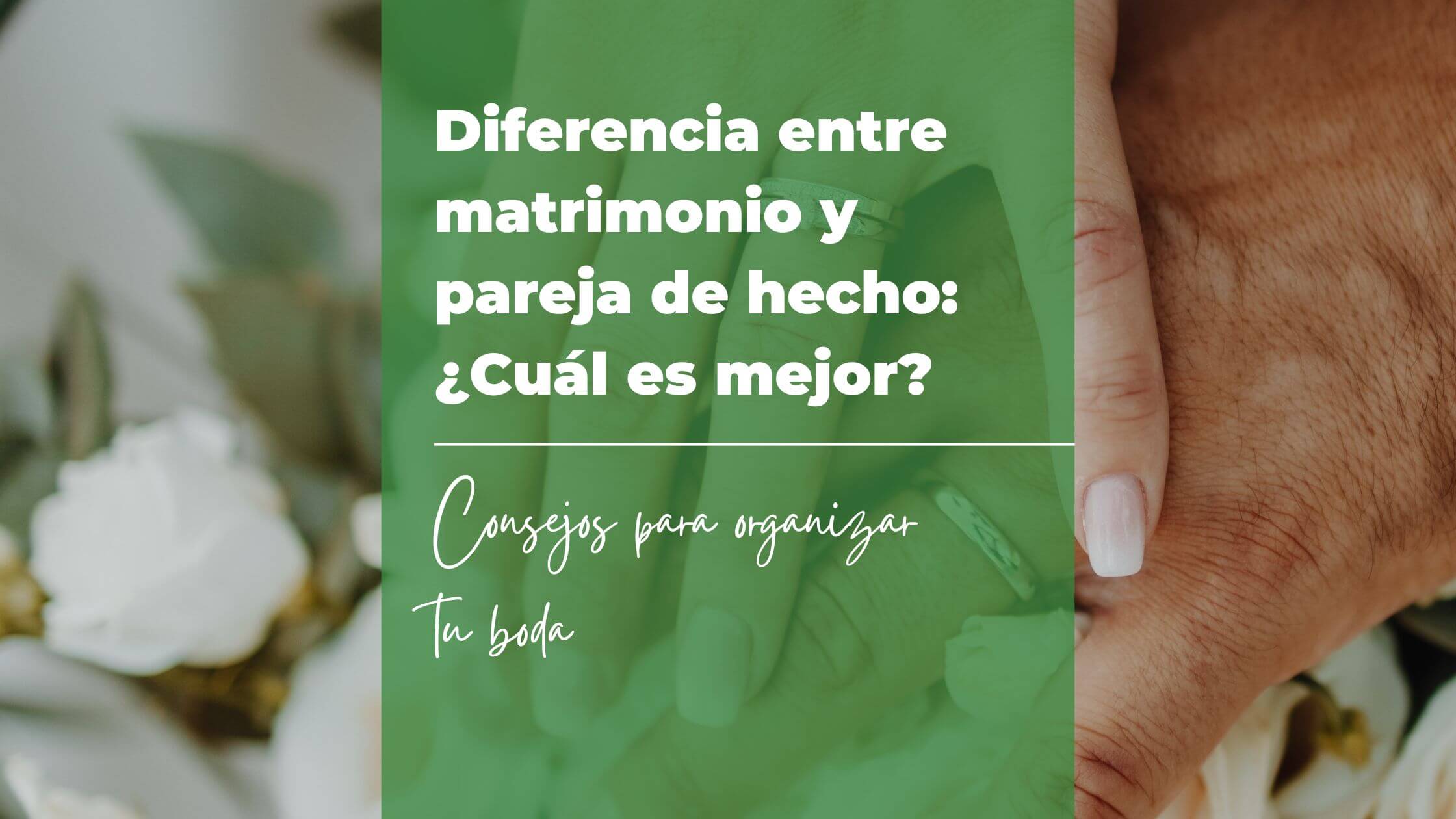 Diferencia entre matrimonio y pareja de hecho Diferencia entre matrimonio y pareja de hecho
