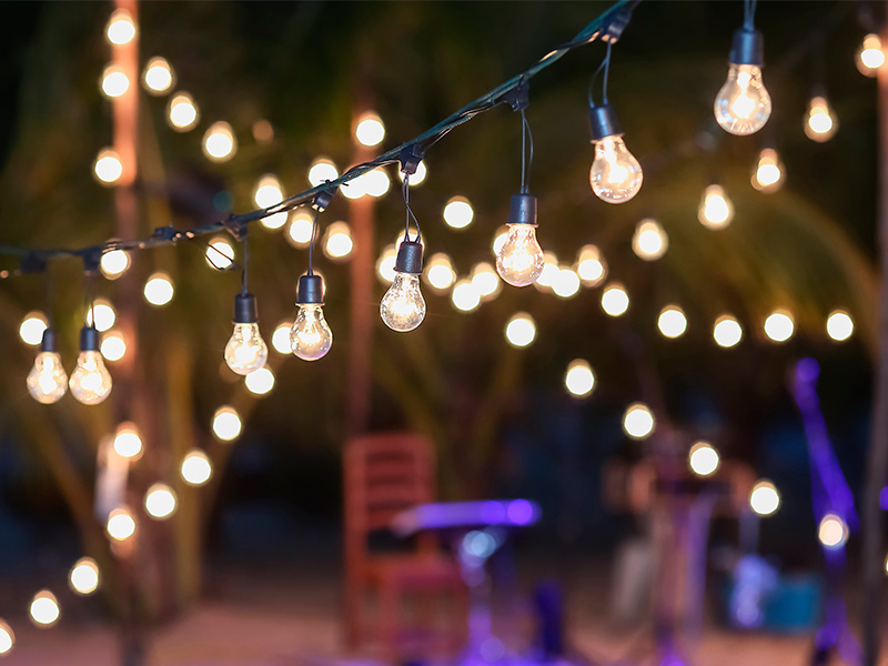 Iluminación en las bodas