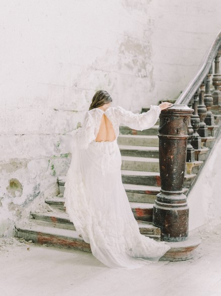 Vestido de novia de invierno